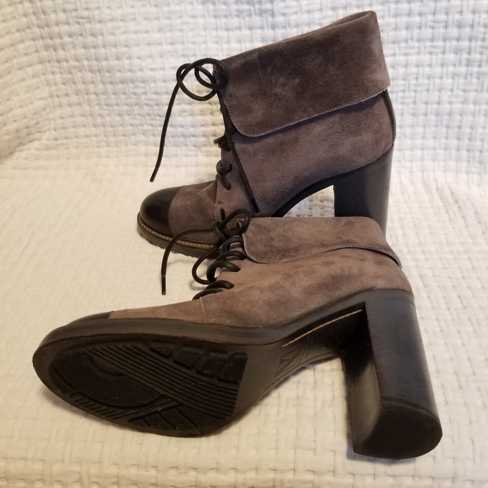 Reed Krakoff Suede Cap-Toe Heel Boots